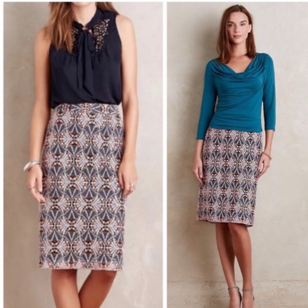 Anthropologie Crochet Overlay Skirt